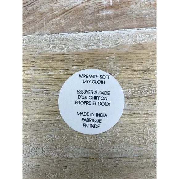 RUSTIC Carved Wooden Serving Tray Rectangular 17x12 With 2 Handles India - Picture 8 of 8